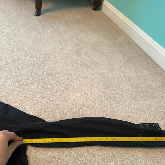 Express western style black long sleeve button up white embroidery fringe size L - Picture 6 of 8